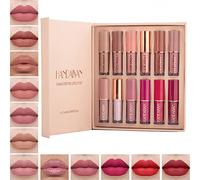 Hongyans 12 Pezzi Rossetti Lunga Durata Lucidalabbra Set Rossetto Matte Impermeabile Lip Gloss Rossetto Liquido Lipstick Set Trucchi Regalo per Ragazze Donna