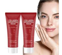 HONGYOU Maschera Viso Staccabile al collagene,Maschera Viso Luminosa Lifting Antirughe,Maschera Peeling ammorbidente al collagene,Maschera Avvolgente al collagene
