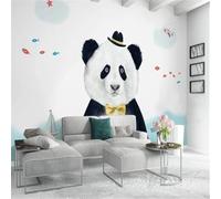 HongYouQi Animali Cartone Animato Panda 3D Soggiorno Carta Da Parati Home Decor Ufficio Studio Soggiorno Sfondo-300Cm×210Cm