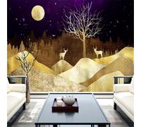 HongYouQi Animali Paesaggio Montagna Cime Alberi Casa Carta Da Parati Divano Home Decor Tv Sfondo-400Cm×280Cm