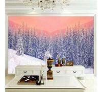 HongYouQi Boschi Neve Scena 3D Carta Da Parati Moderna Home Decor Creativo Soggiorno Divano Tv Sfondo-400Cm×280Cm