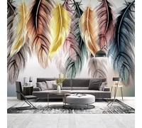 HongYouQi Piante Piume Minimalista Paesaggio Murales Home Decor Ufficio Studio Soggiorno Sfondo-150Cm×105Cm