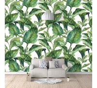 HongYouQi Piante Verdi Foglie 3D Soggiorno Carta Da Parati Home Decor Ufficio Studio Soggiorno Sfondo-150Cm×105Cm