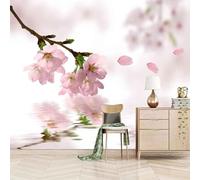 HongYouQi Rosso Floreale 3D Soggiorno Carta Da Parati Home Decor Ufficio Studio Soggiorno Sfondo-400Cm×280Cm