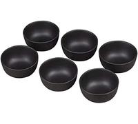 HonHeam Tè cinese Tazza da degustazione di tè viola sabbia minuscola tazza da degustazione mini tazza da tè viola sabbia kung fu tazza da tè tazza in ceramica set di 6 tazze (nero)