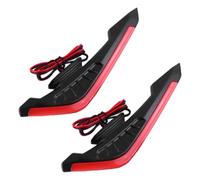 Honhoha Ali laterali per moto, Alette per moto | 2X Ala spoiler laterale per ala moto con LED | Decorazione adesiva adesiva per bici elettriche, per la modifica della moto