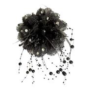 Honhoha Clip per capelli di fiori per donne, clip per capelli di fiori artificiale,Pins di artigli di fiori non slip perle nappe gemme caumpin - Copricapo della sposa, taglio per capelli di fiori