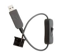 Honhoha Controllore Del Ventilatore USB | Convertitore USB PWM 3-Pin/4-Pin - Adattatore Per Velocità Massima Della Ventola - Per Il Di Raffreddamento Dei Dispositivi Elettronici Per PC, Computer E