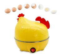 Honhoha Cuociuova - Cuociuova Elettrico a Forma di Pollo con capacità di 7 Uova | Cuociuova a Vapore per Uova in Camicia, Medie e sode con spegnimento Automatico