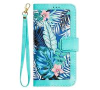 HONHULEE Custodia in pelle antiurto per Samsung Galaxy S24 Plus, con scomparto per carte di credito, funzione leggio, in ecopelle, compatibile con Samsung Galaxy S24 Plus, verde
