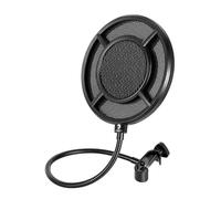 HONITANO 1 Pezzo Antivento per Microfono Copertura Protettiva Nero Design per Registrazioni Studio Compatibile con Microfoni USB e Xlr Accessorio Essenziale per Audio Superiore