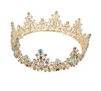 HONITANO 1 Pz. diadema nuziale rotondo nuziale copricapo della della sposa decorativa della sposa copricapo della sposa in stile barocco delicata lega