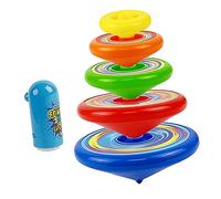 HONITANO 1 set Giocattoli Rotanti per Colorate con Piatto da per Compleanni e Feste Sviluppo Della Coordinazione e Divertimento Assicurato Colore Casuale Colore Casuale