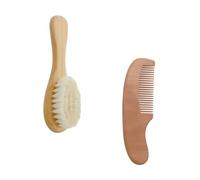 HONITANO 1 Set Set per la cura del pettine sposo riccio setola che fa i primi passi Neonato Pespa da shampoo strumento per il bagnetto del lana vergine Khaki