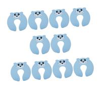 HONITANO 10 Fermaporta Sicurezza per EVA Antipizzicamento Flexible per Maniglie Blu Cartoon