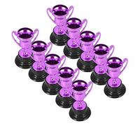 HONITANO 10 Pezzi Mini d'onor Piccolo Coppa in plastica trofei di plastica Violet