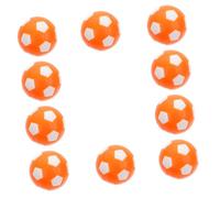 HONITANO 10 pezzi Palline Calcio Balilla Arancione e Bianco in Plastica Resistente per Tavolo da Calcio Balilla Uso Interno ed Esterno