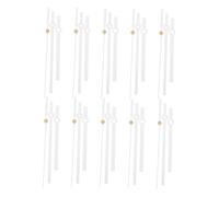 HONITANO 10 Set Kit Meccanismi Orologio da Parete Silenzioso con Movimento al Quarzo Preciso e Aghi per Riparazione e DIY Orologi Parete Tradizionali e Moderni