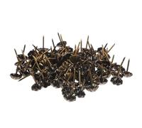 HONITANO 100 Pezzi Chiodi per Tappezzeria Testa Ombrello in Bronzo Antico per Mobili Divano e Bacheca Chiodi Decorativi per Imbottitura e Fissaggio Serramenti Leggeri e Resistenti