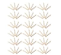 HONITANO 100 Pezzi Pinza per Chioma in Ferro Color Oro con Lunetta Rotonda Elegante, Resistente per Uso Quotidiano, Adatta per Acconciature Casual e Formali