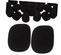 HONITANO 100pezzi Coperture Spugna Per Microfono Clip Antivento e Protettive Per Registrazioni e Streaming Riduzione Rumore e Impurità Copertura Per Microfoni