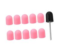 HONITANO 10pezzi Cappuccio Abrasivo Unghie Testina Lucidatura Levigatura Manicure Cappuccio Abrasivo Nail Art Strumento Manicure