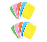 HONITANO 10pezzi Guanti Esfolianti Per Doccia Di Manopole Da Bagno Asciugamani Per Pulizia Del Corpo Colori Casual Perfetti Per Rimuovere Morta e Sporco Comfort e Extra Per La Tua Routine