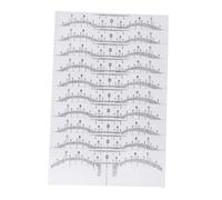 HONITANO 10pezzi Righello Per Sopracciglia in Plastica Strumento Di Misurazione Per Microblading e Permanente Per Posizionamento e Uniforme Sopracciglia