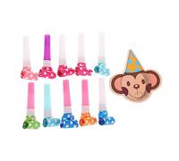 HONITANO 10sets Trombettiere Cartoni Animati Per Feste Da Fischietti Musicali Forma Di Scimmia Per Compleanni e Celebrazioni Giocattoli Divertenti Per Adulti e Accessori Per Party