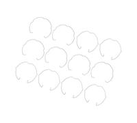 HONITANO 12 pezzi Clip Molla Fissaggio Faretti Incasso in Acciaio Anelli Fermo Lampada con Molla per Installazione Rapida e Stabilità Garantita per Portafaretti Cartongesso