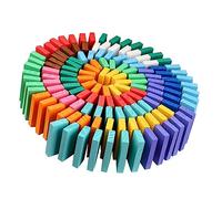 HONITANO 120 Domino Colorati Legno per Giochi Educativi e Sviluppo e Creatività per Attività Didattiche e Giochi Accatastamento