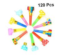 HONITANO 120 Fischietti Cheerleader Plastica Colorati Rumorosi per Feste Compleanno e Eventi Gadget Party Favor Eco Friendly Colore Casuale Colore Casuale