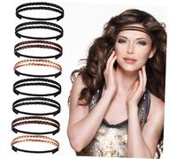 HONITANO 12pezzi Fasce Elastiche per Capelli Donna Intrecciate Decorazioni Treccia Elastico e Sicuro per Acconciature Diverse