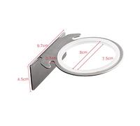 HONITANO 1pezzi Supporto Phon Da Parete in Acciaio Inossidabile Porta Asciugacapelli Salvaspazio Per Bagno Camera e Salone Montaggio Adesivo o Vite Antiruggine e Leggero