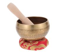 HONITANO 1set Ciotola Di Meditazione Tibetana Con Bacchetta e Guarnizione Completo Per Yoga e Terapia Musicale Design Elegante Suono Profondo Per Relax e Benessere Colore Guarnizione Casual