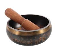 HONITANO 1set Ciotola Tibetana Per Meditazione Rame Con Mazzuolo Legno Suoni Guaritori Per Yoga e Pratiche Spirituali Artigianato Nepalese Unico e Riconoscibile
