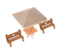 HONITANO 1set e Ombrellone Miniature Colorate Per Giardini e Case Delle Bambole Accessori Realistici Per Paesaggi Miniatura Per Decorazioni e Modelli Di Giardini
