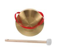 HONITANO 1set Gong Mini Mazzuolo Legno e Nastro Strumento Musicale Tradizionale Cinese Per Celebrazioni e Attività Scolastiche Ottima Qualità Del Suono Per Adulti