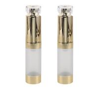 HONITANO 2 flaconi applicatori per crema per gli occhi - Mini flaconi con pompa airless da 0,5 oz con punta massaggiante - Contenitori cosmetici portatili ricaricabili per uso in viaggio con crema per