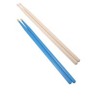 HONITANO 2 paia Bacchette per Batteria per Pratiche Musicali Design Antiscivolo e Leggero per Principianti e Strumenti Elettronici