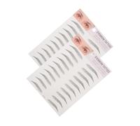 HONITANO 2 pezzi Adesivi Sopracciglia Imitazione Capelli Nero Facili da Usare per Donne e Uomini Timbro Sopracciglia Realistico e Temporaneo per Chiare