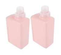 HONITANO 2 Pezzi Bottiglie Lavanderia Ricaricabili Bottiglie Shampoo Bottiglia Dispenser Liquido per Gel Lavaggio Ammorbidente Organizzatore Bagno Multifunzionale