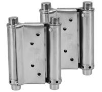 HONITANO 2 pezzi Cerniera Molla in Acciaio Inox per Porte Doppia Apertura Durevole e Automatica Kit Installazione per Cancelli e Recinzioni Rustiche