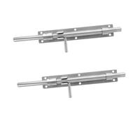 HONITANO 2 pezzi Chiusura Porta in Acciaio Inox Spesso Chiavistello Scorrevole Resistente per Sicurezza Camera da Letto e Bagno Montaggio Orizzontale su Porte in e Cancelli