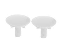 HONITANO 2 pezzi Cucina in Abs Bianco Copriforo per Foro Rubinetto e Scarico Tappi Resistenti e Facili da Installare per Bagno e Lavello Sigillatura Affidabile e Design Elegante