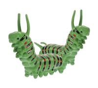 HONITANO 2 pezzi Decorazione Larva Artificiale Realistica in Plastica Modellino Larva Vividamente Simulato per Scrivania e Scherzetti Halloween Ornamento Sicuro con Colori Brillanti e