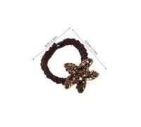 HONITANO 2 Pezzi Elastici per Capelli Strong Elastic con Strass Stella Fasce Alta Elasticità Senza Danni Accessori Chic per Donna per Party e Uso Quotidiano