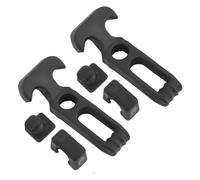 HONITANO 2 pezzi Fermo in Gomma con Impugnatura T per Cassetta Utensili e Cofano Motore Chiusura Flessibile con Assorbimento Urti Resistente Acciaio Inox Sigillatura Sicura e Anti-perdita