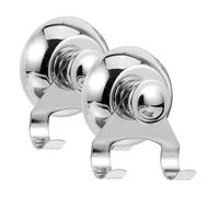 HONITANO 2 pezzi Ganci Ventosa in Acciaio Inossidabile Supporto Forte e Stabile per Bagno e Cucina Design Minimalista e Resistente per Appendere Asciugamani e Utensili