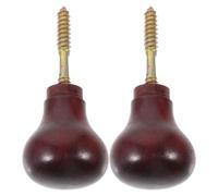 HONITANO 2 Pezzi Manopole in Legno per Bastone da Passeggio Sostitutive Ergonomiche Antiscivolo Impugnature Comfort per Anziani Accessori per Bastoni da Camminata